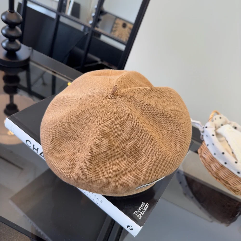 Chanel Brown Beret, Headband Size 57cm - Picture 2 of 8